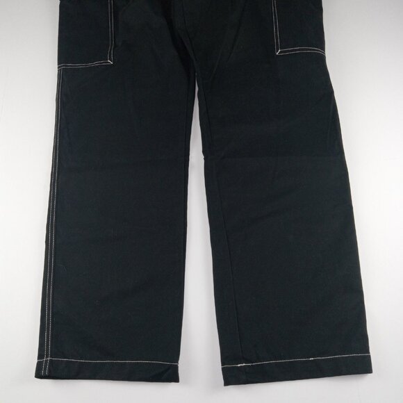 True Religion Cargo Pants Men's Size 34 Jet Black Relaxed Fit Flap Pockets - Picture 3 of 9